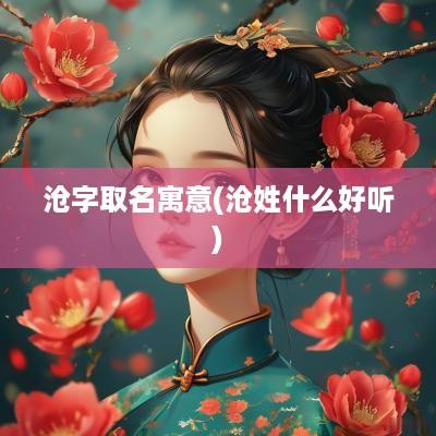沧字取名寓意(沧姓什么好听)