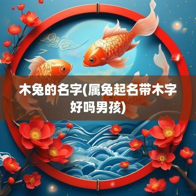 木兔的名字(属兔起名带木字好吗男孩)
