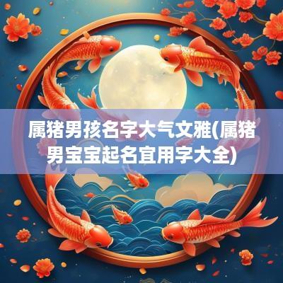 属猪男孩名字大气文雅(属猪男宝宝起名宜用字大全)