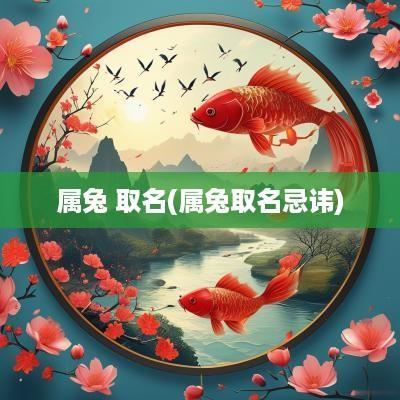 属兔 取名(属兔取名忌讳)