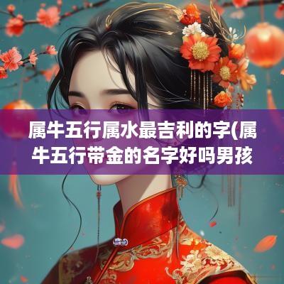 属牛五行属水最吉利的字(属牛五行带金的名字好吗男孩)