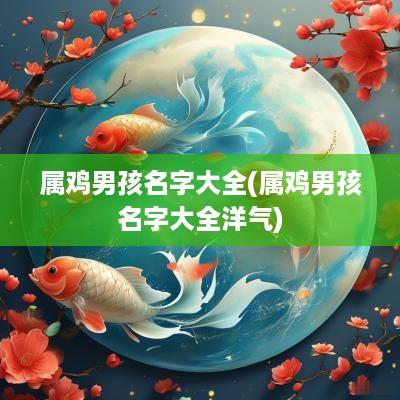 属鸡男孩名字大全(属鸡男孩名字大全洋气)