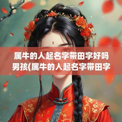 属牛的人起名字带田字好吗男孩(属牛的人起名字带田字好吗女)