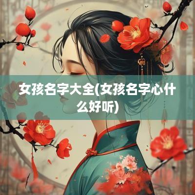 女孩名字大全(女孩名字心什么好听)