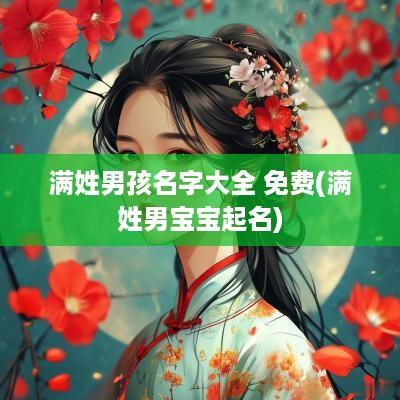 满姓男孩名字大全 免费(满姓男宝宝起名)