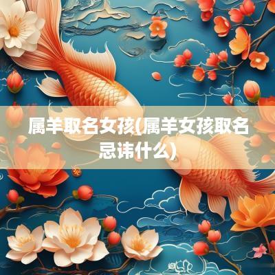 属羊取名女孩(属羊女孩取名忌讳什么)