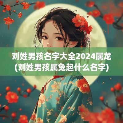 刘姓男孩名字大全2025属龙(刘姓男孩属兔起什么名字)