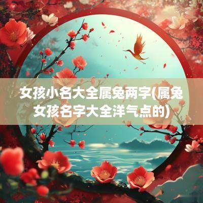 女孩小名大全属兔两字(属兔女孩名字大全洋气点的)