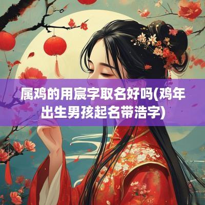 属鸡的用宸字取名好吗(鸡年出生男孩起名带浩字)