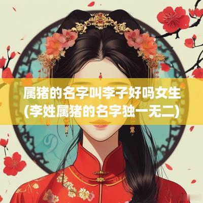 属猪的名字叫李子好吗女生(李姓属猪的名字独一无二)