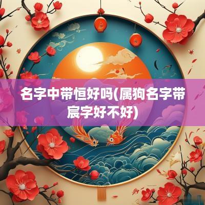 名字中带恒好吗(属狗名字带宸字好不好)