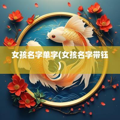 女孩名字单字(女孩名字带钰)