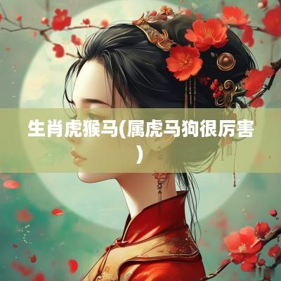 生肖虎猴马(属虎马狗很厉害)