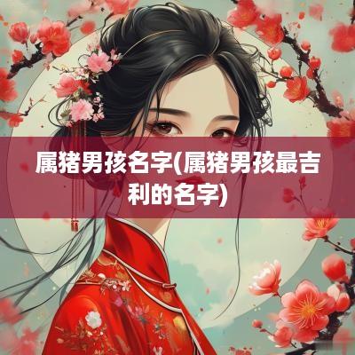 属猪男孩名字(属猪男孩最吉利的名字)