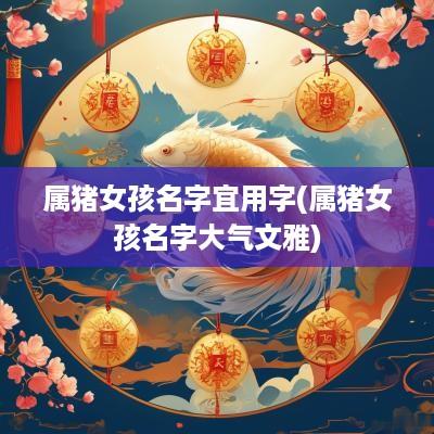 属猪女孩名字宜用字(属猪女孩名字大气文雅)