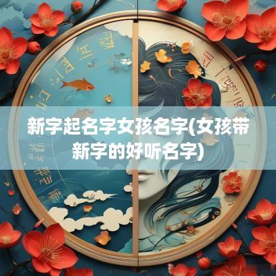 新字起名字女孩名字(女孩带新字的好听名字)
