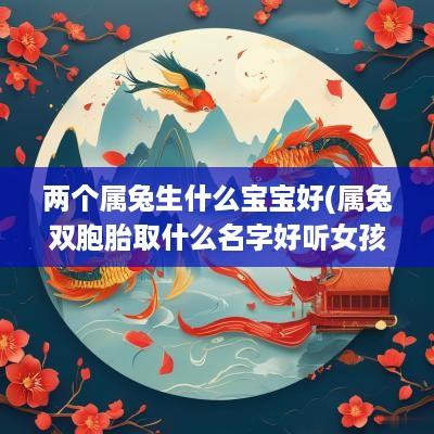 两个属兔生什么宝宝好(属兔双胞胎取什么名字好听女孩)