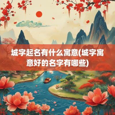 城字起名有什么寓意(城字寓意好的名字有哪些)