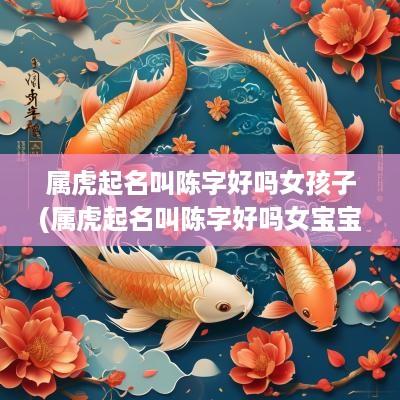 属虎起名叫陈字好吗女孩子(属虎起名叫陈字好吗女宝宝)