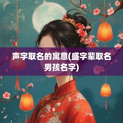 声字取名的寓意(盛字辈取名男孩名字)