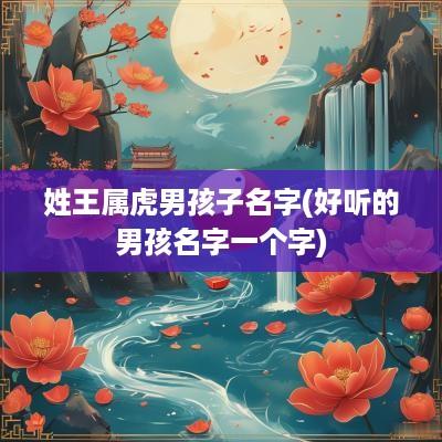 姓王属虎男孩子名字(好听的男孩名字一个字)