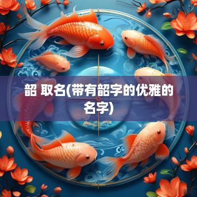 韶 取名(带有韶字的优雅的名字)