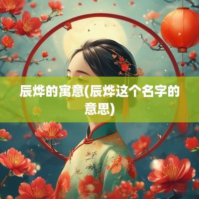 辰烨的寓意(辰烨这个名字的意思)