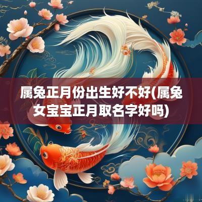 属兔正月份出生好不好(属兔女宝宝正月取名字好吗)