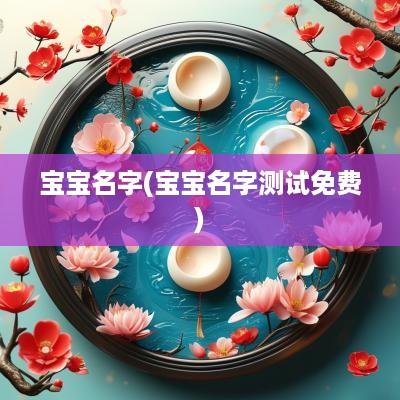 宝宝名字(宝宝名字测试免费)