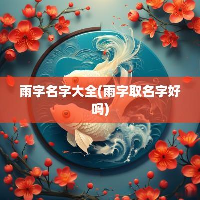 雨字名字大全(雨字取名字好吗)