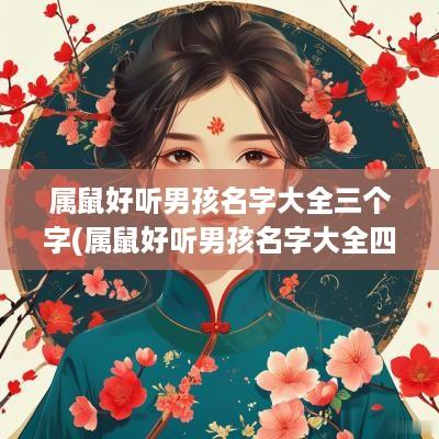 属鼠好听男孩名字大全三个字(属鼠好听男孩名字大全四个字)