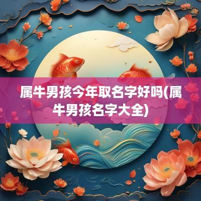 属牛男孩今年取名字好吗(属牛男孩名字大全)