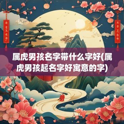 属虎男孩名字带什么字好(属虎男孩起名字好寓意的字)