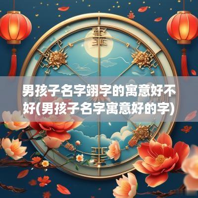 男孩子名字翊字的寓意好不好(男孩子名字寓意好的字)