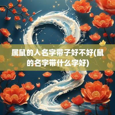 属鼠的人名字带子好不好(鼠的名字带什么字好)