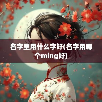 名字里用什么字好(名字用哪个ming好)