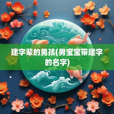 建字辈的男孩(男宝宝带建字的名字)