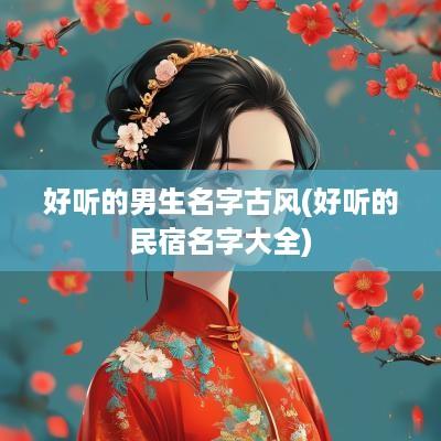 好听的男生名字古风(好听的民宿名字大全)
