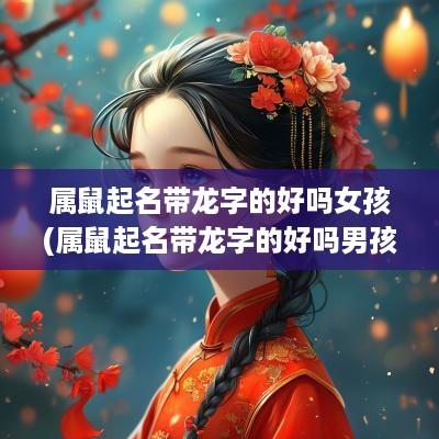 属鼠起名带龙字的好吗女孩(属鼠起名带龙字的好吗男孩)