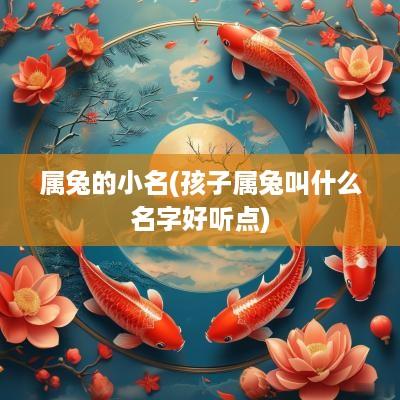 属兔的小名(孩子属兔叫什么名字好听点)