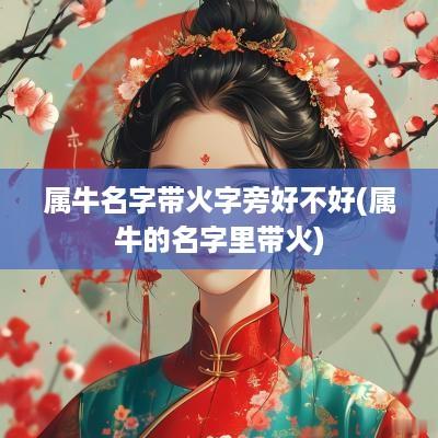 属牛名字带火字旁好不好(属牛的名字里带火)