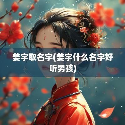 姜字取名字(姜字什么名字好听男孩)