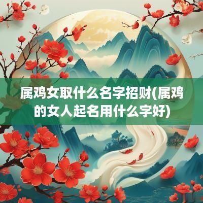 属鸡女取什么名字招财(属鸡的女人起名用什么字好)