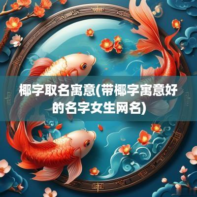 椰字取名寓意(带椰字寓意好的名字女生网名)