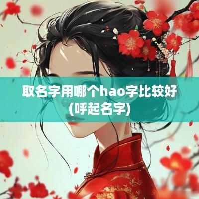 取名字用哪个hao字比较好(呼起名字)