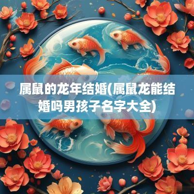 属鼠的蛇年结婚(属鼠龙能结婚吗男孩子名字大全)