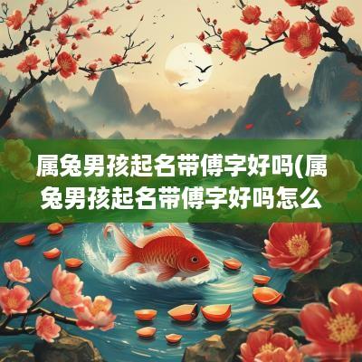 属兔男孩起名带傅字好吗(属兔男孩起名带傅字好吗怎么取)
