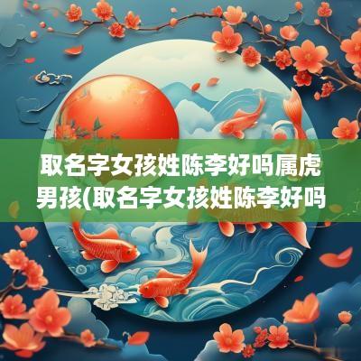 取名字女孩姓陈李好吗属虎男孩(取名字女孩姓陈李好吗属虎的)