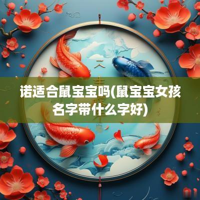 诺适合鼠宝宝吗(鼠宝宝女孩名字带什么字好)