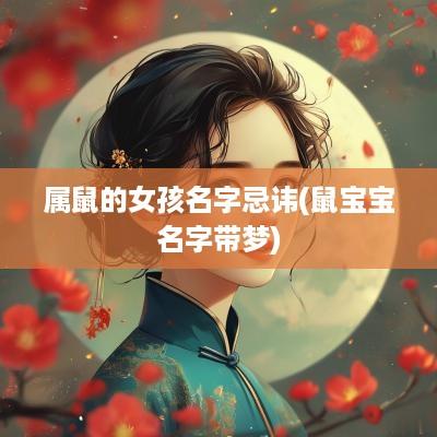 属鼠的女孩名字忌讳(鼠宝宝名字带梦)